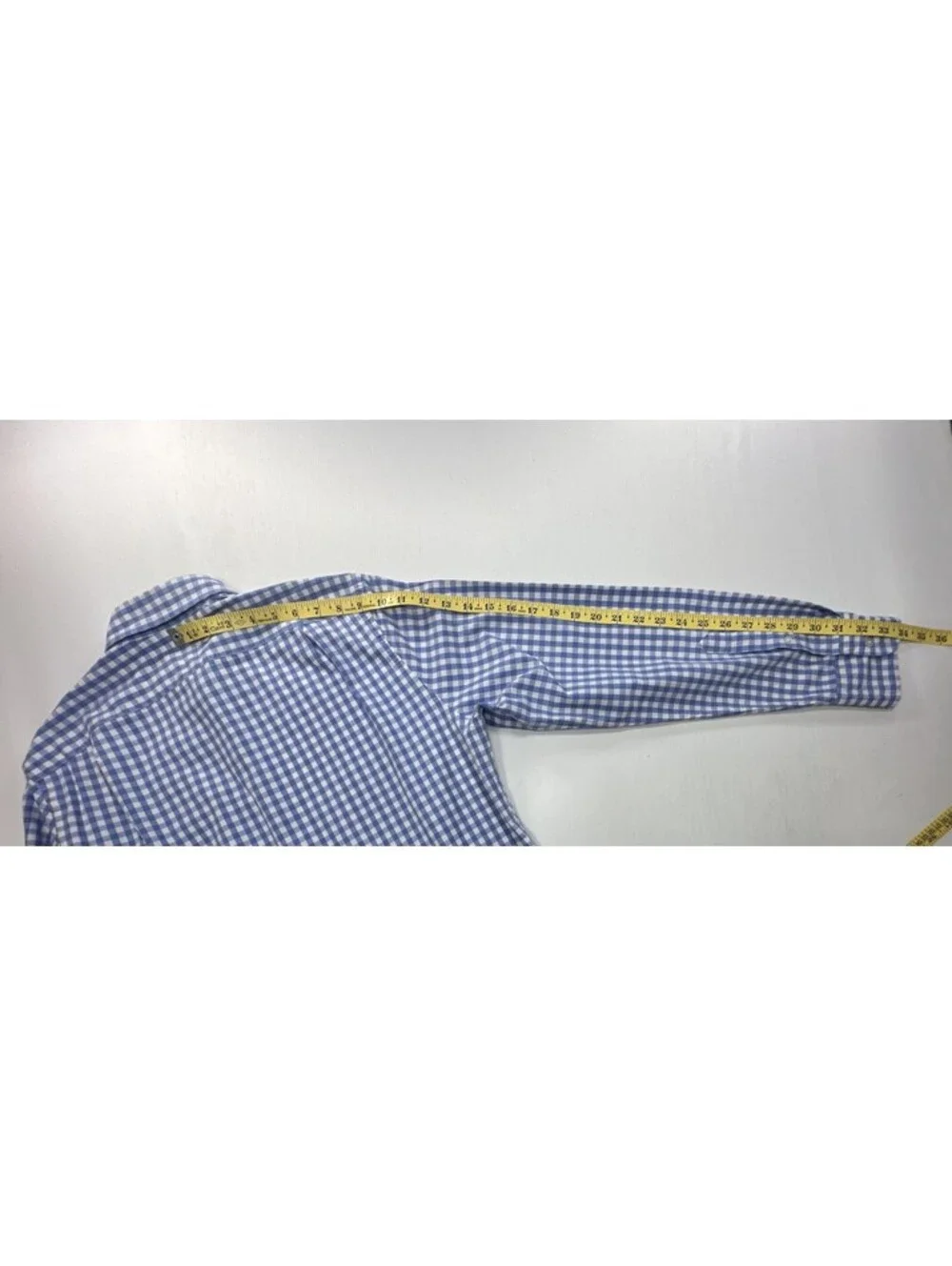 J Crew Classic Flex Washed Checked Button Up Blue Mens M